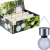 Lampe Solaire Globo Led Acier Inoxydable, 1 Lumiere, Changeur De Couleurs