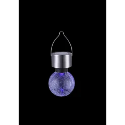 Lampe Solaire Globo Led Acier Inoxydable, 1 Lumiere, Changeur De Couleurs
