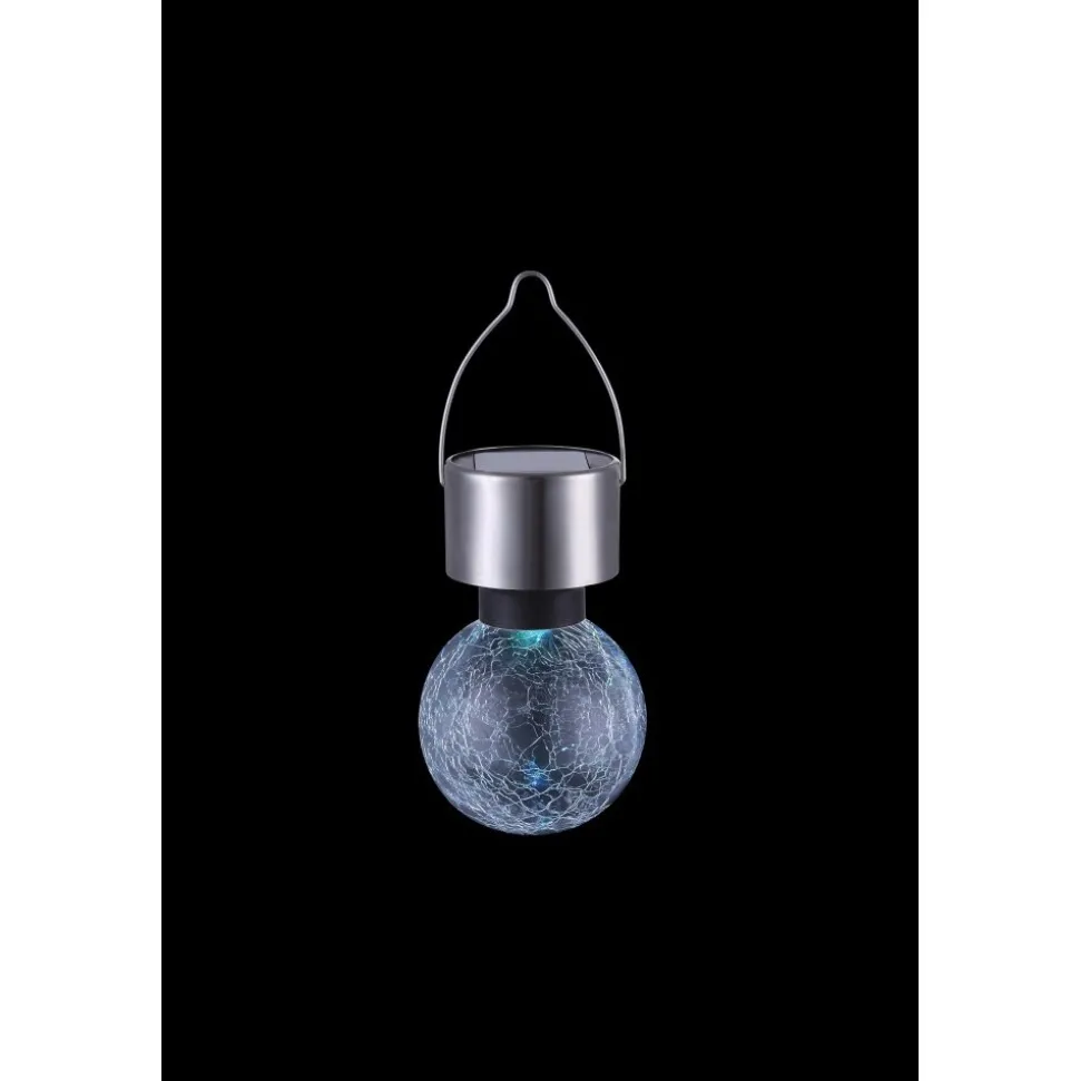 Lampe Solaire Globo Led Acier Inoxydable, 1 Lumiere, Changeur De Couleurs