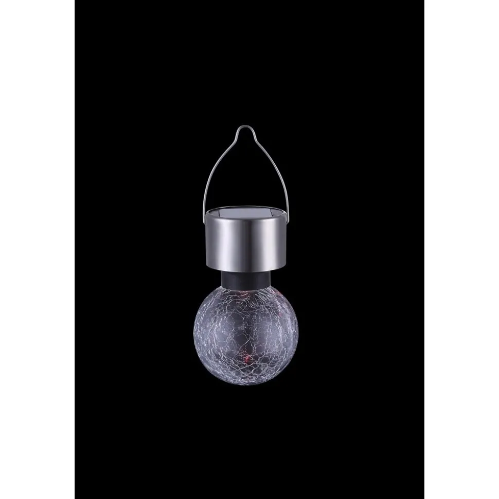 Lampe Solaire Globo Led Acier Inoxydable, 1 Lumiere, Changeur De Couleurs