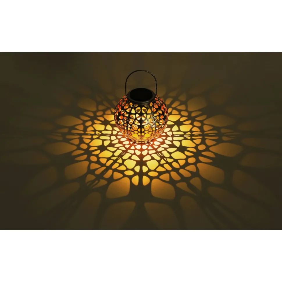 Lampe Solaire Globo Led Argente, 1 Lumiere