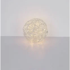 Lampe Solaire Globo Led Argente, 30 Lumieres