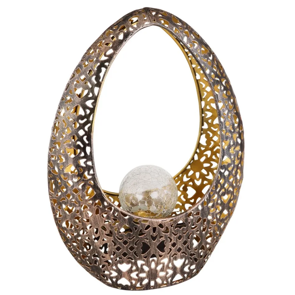 Lampe Solaire Globo Led Bronze, Or, 1 Lumiere