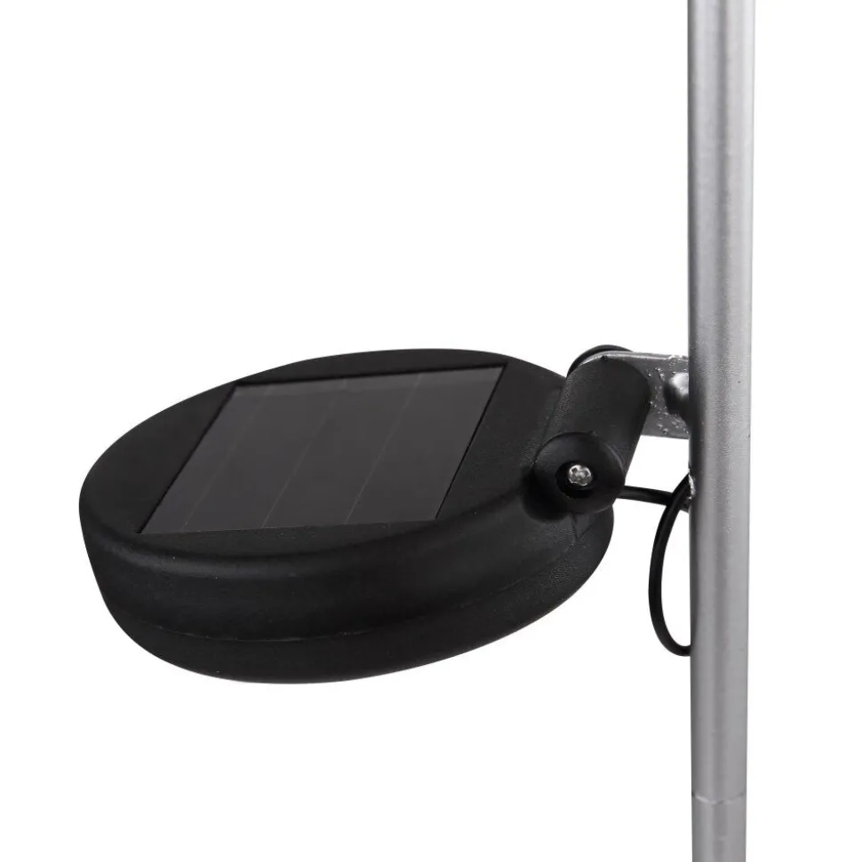 Lampe Solaire Globo Led Bleu, Argente, 1 Lumiere