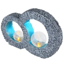 Lampe Solaire Globo Led Gris, 2 Lumieres