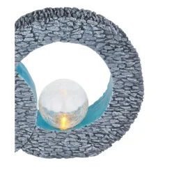Lampe Solaire Globo Led Gris, 2 Lumieres