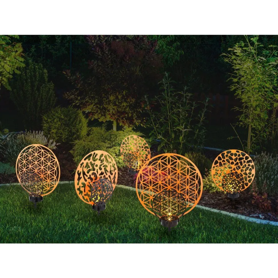 Lampe Solaire Globo Led Noir, 2 Lumieres