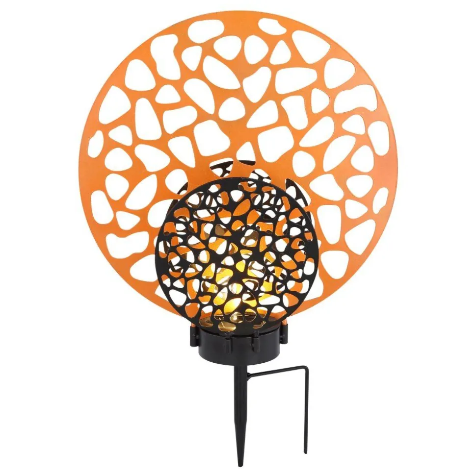 Lampe Solaire Globo Led Noir, 2 Lumieres
