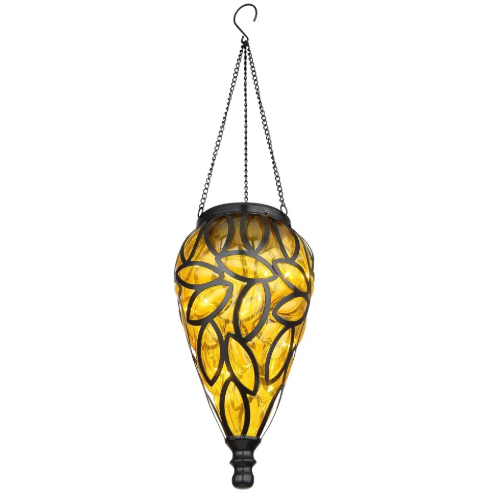 Lampe Solaire Globo Led Noir, 15 Lumieres