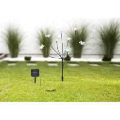 Lampe Solaire Globo Led Noir, 8 Lumieres