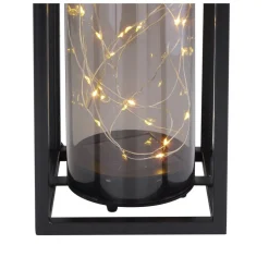 Lampe Solaire Globo Led Noir, 30 Lumieres