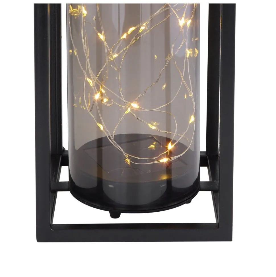 Lampe Solaire Globo Led Noir, 30 Lumieres