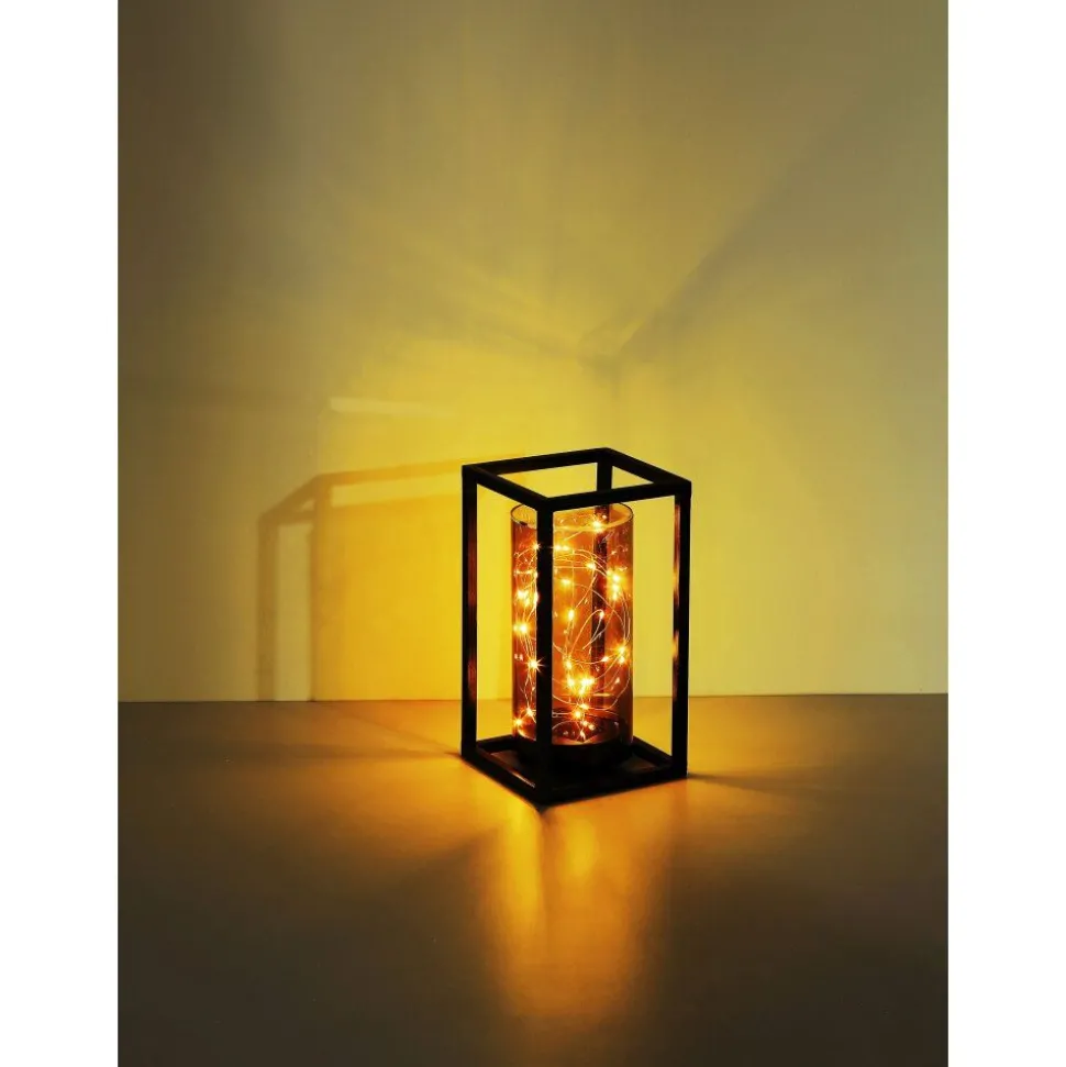 Lampe Solaire Globo Led Noir, 30 Lumieres