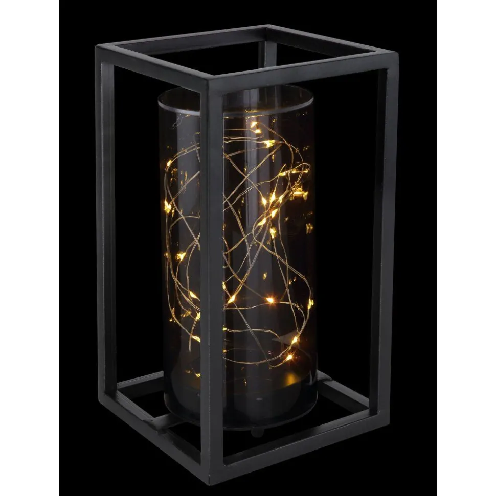 Lampe Solaire Globo Led Noir, 30 Lumieres