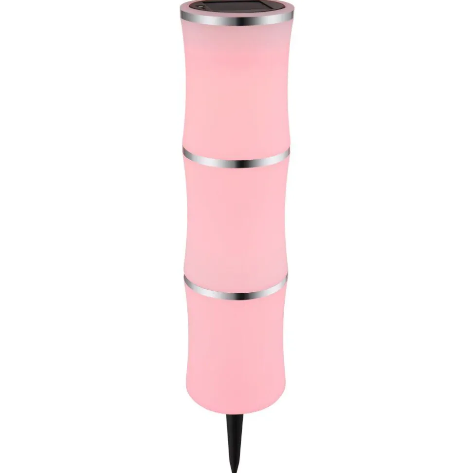 Lampe Solaire Globo Led Noir, 1 Lumiere, Changeur De Couleurs