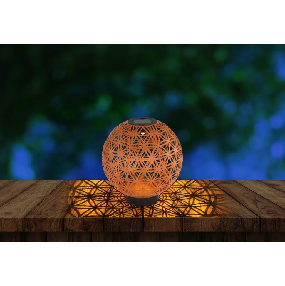 Lampe Solaire Globo Led Noir, 1 Lumiere