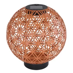Lampe Solaire Globo Led Noir, 1 Lumiere