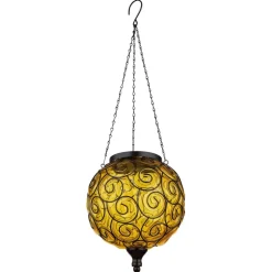 Lampe Solaire Globo Led Noir, 1 Lumiere