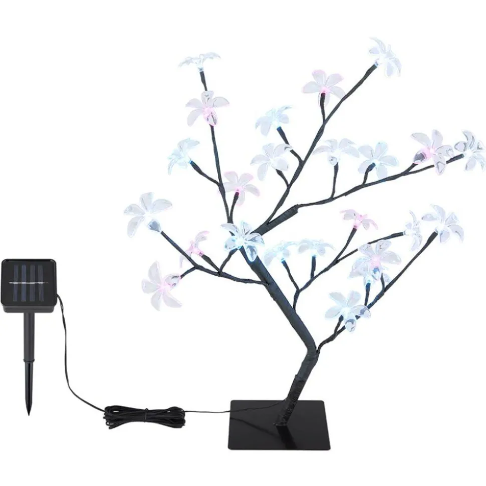 Lampe Solaire Globo Led Noir, 8 Lumieres