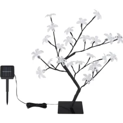 Lampe Solaire Globo Led Noir, 8 Lumieres