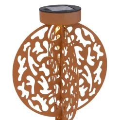 Lampe Solaire Globo Led Rouille, 1 Lumiere
