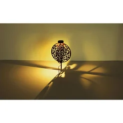 Lampe Solaire Globo Led Rouille, 1 Lumiere