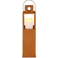 Lampe Solaire Globo Led Rouille, 1 Lumiere
