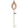 Lampe Solaire Globo Led Rouille, 1 Lumiere