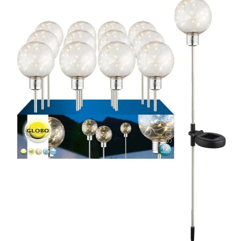 Lampe Solaire Globo Mimo Led Clair, 20 Lumieres