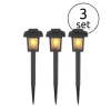 Lampe Solaire Globo Solar Led Noir, 10 Lumieres
