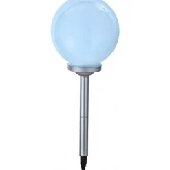 Lampe Solaire Globo Solar Led Argente, 4 Lumieres