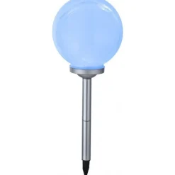 Lampe Solaire Globo Solar Led Argente, 4 Lumieres