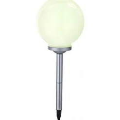 Lampe Solaire Globo Solar Led Argente, 4 Lumieres