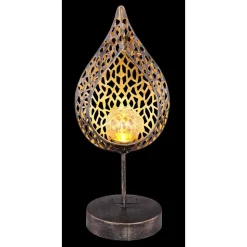 Lampe Solaire Globo Solar Led Ancien, Or, 1 Lumiere