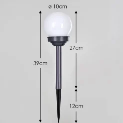 Lampe Solaire Hakon Led Gris, 1 Lumiere