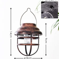Lampe Solaire Hangzhou Led Rouille, Transparent, 1 Lumiere