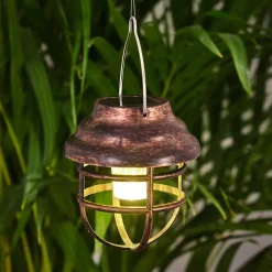 Lampe Solaire Hangzhou Led Rouille, Transparent, 1 Lumiere