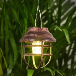 Lampe Solaire Hangzhou Led Rouille, Transparent, 1 Lumiere