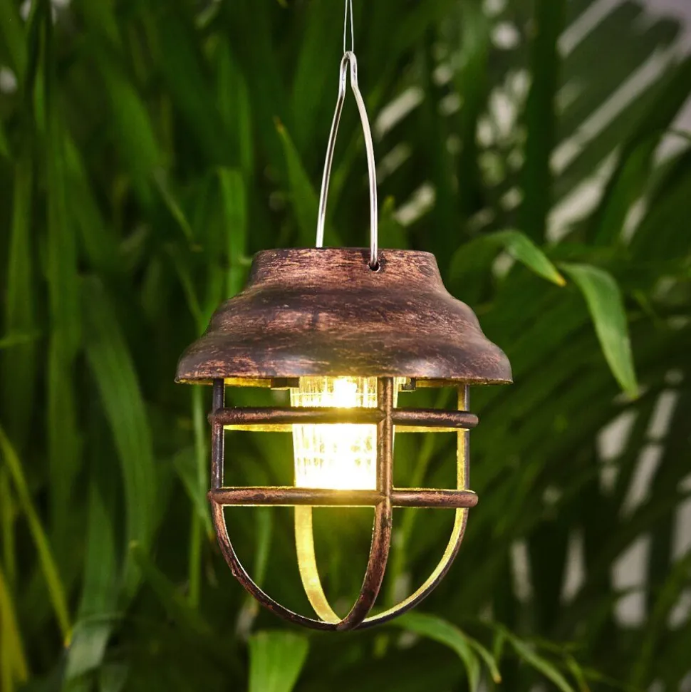 Lampe Solaire Hangzhou Led Rouille, Transparent, 1 Lumiere