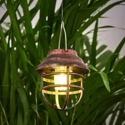 Lampe Solaire Hangzhou Led Rouille, Transparent, 1 Lumiere