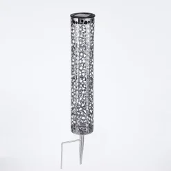 Lampe Solaire Hankinson Led Noir, Argente, 1 Lumiere