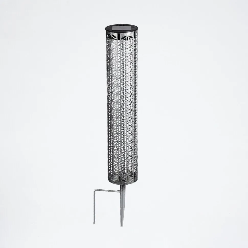 Lampe Solaire Hankinson Led Gris, Noir, Argente, 1 Lumiere