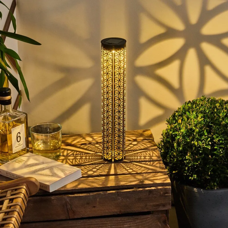 Lampe Solaire Hankinson Led Or, Noir, 1 Lumiere