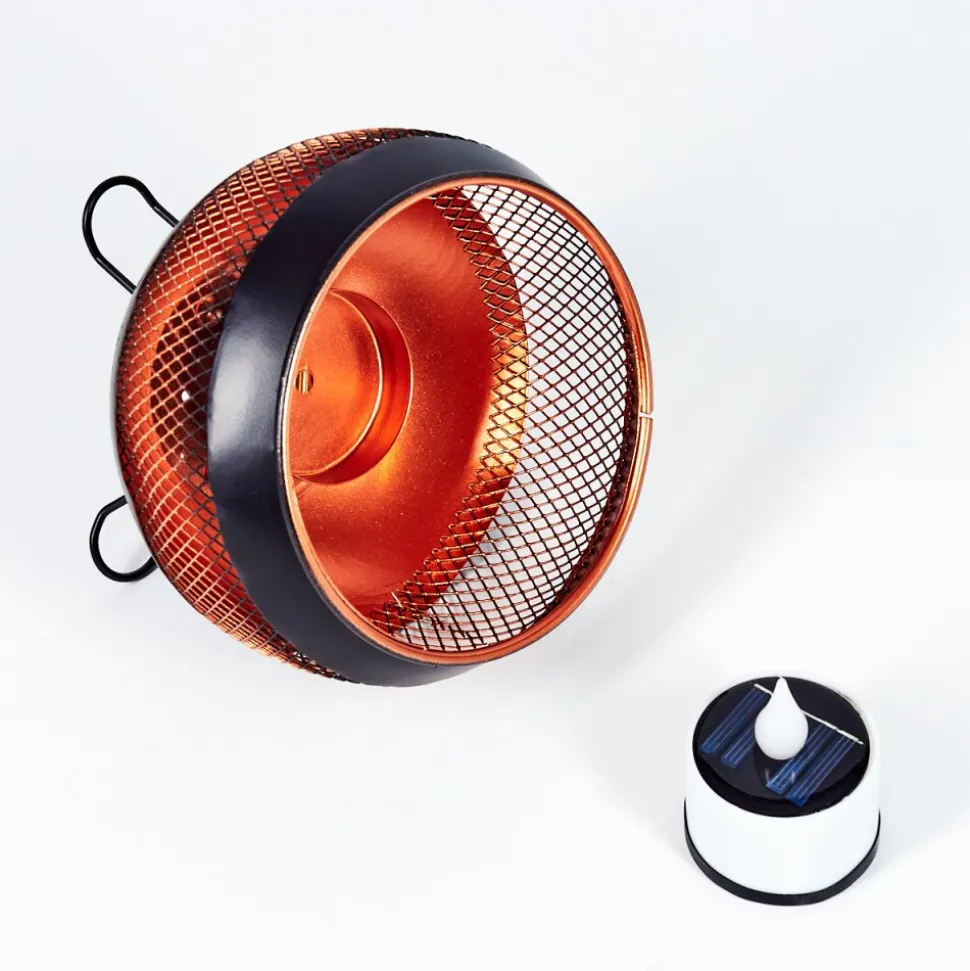 Lampe Solaire Harimal Led Cuivre, Noir, 1 Lumiere