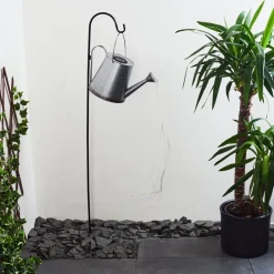 Lampe Solaire Isernia Led Rouille, Argente, 80 Lumieres