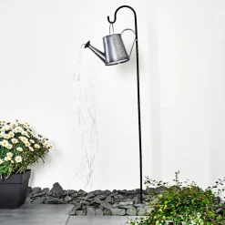 Lampe Solaire Isernia Led Noir, 80 Lumieres