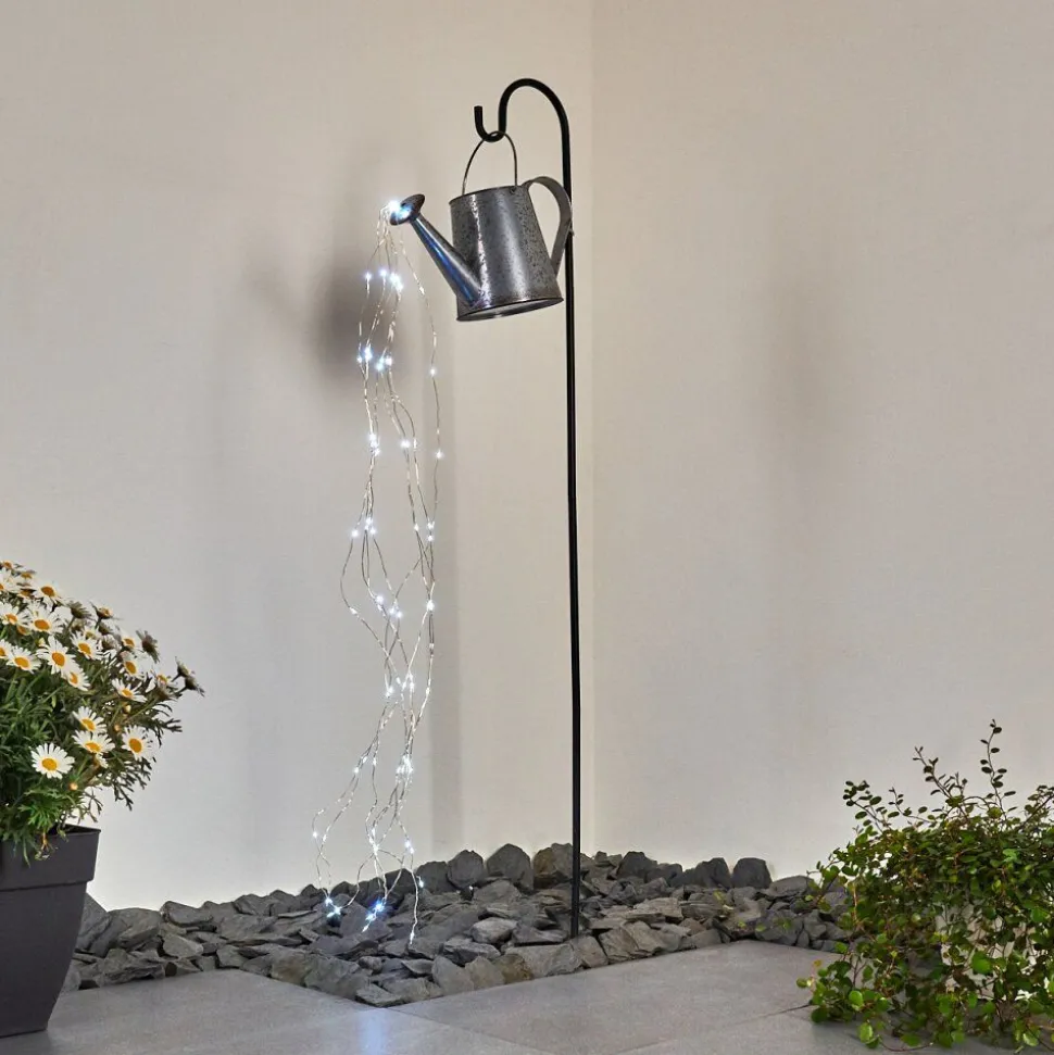 Lampe Solaire Isernia Led Noir, 80 Lumieres