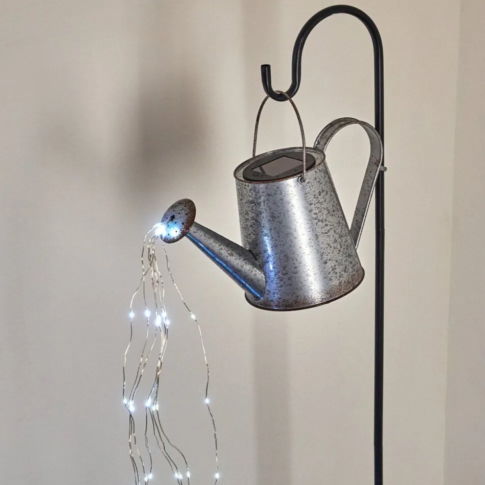 Lampe Solaire Isernia Led Noir, 80 Lumieres