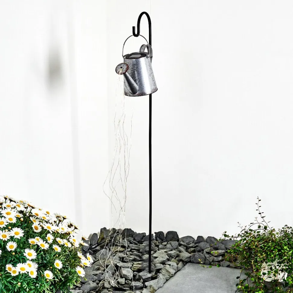 Lampe Solaire Isernia Led Noir, 80 Lumieres