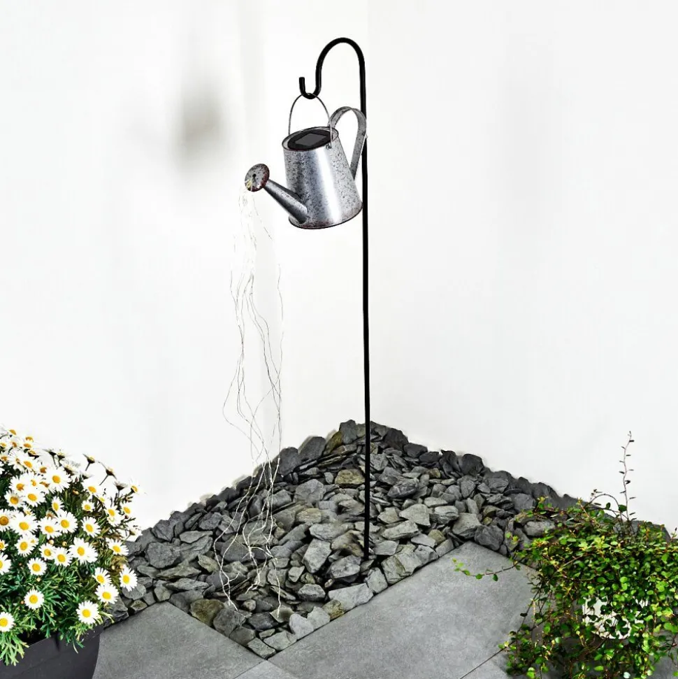 Lampe Solaire Isernia Led Noir, 80 Lumieres